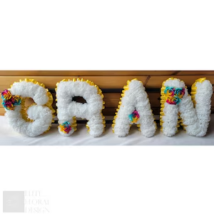 GRAN silk funeral tribute in lilac